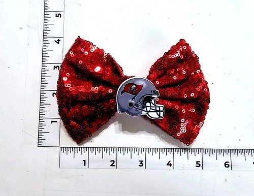 Handmade Hair Bows - Sports - NFL Football - Tampa Bay Buccaneers - Hair Bows - Picture 3 of 4