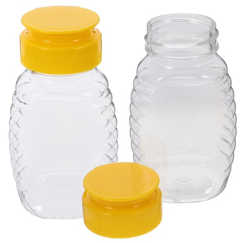 2 Stück Honigflasche Reise Kaffeesirup Spender Biene Färbe Kannen - Bild 7 von 12