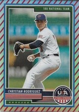 Christian Rodriguez - 2023 Panini USA Baseball Stars & Stripes - Red Stripes #58
