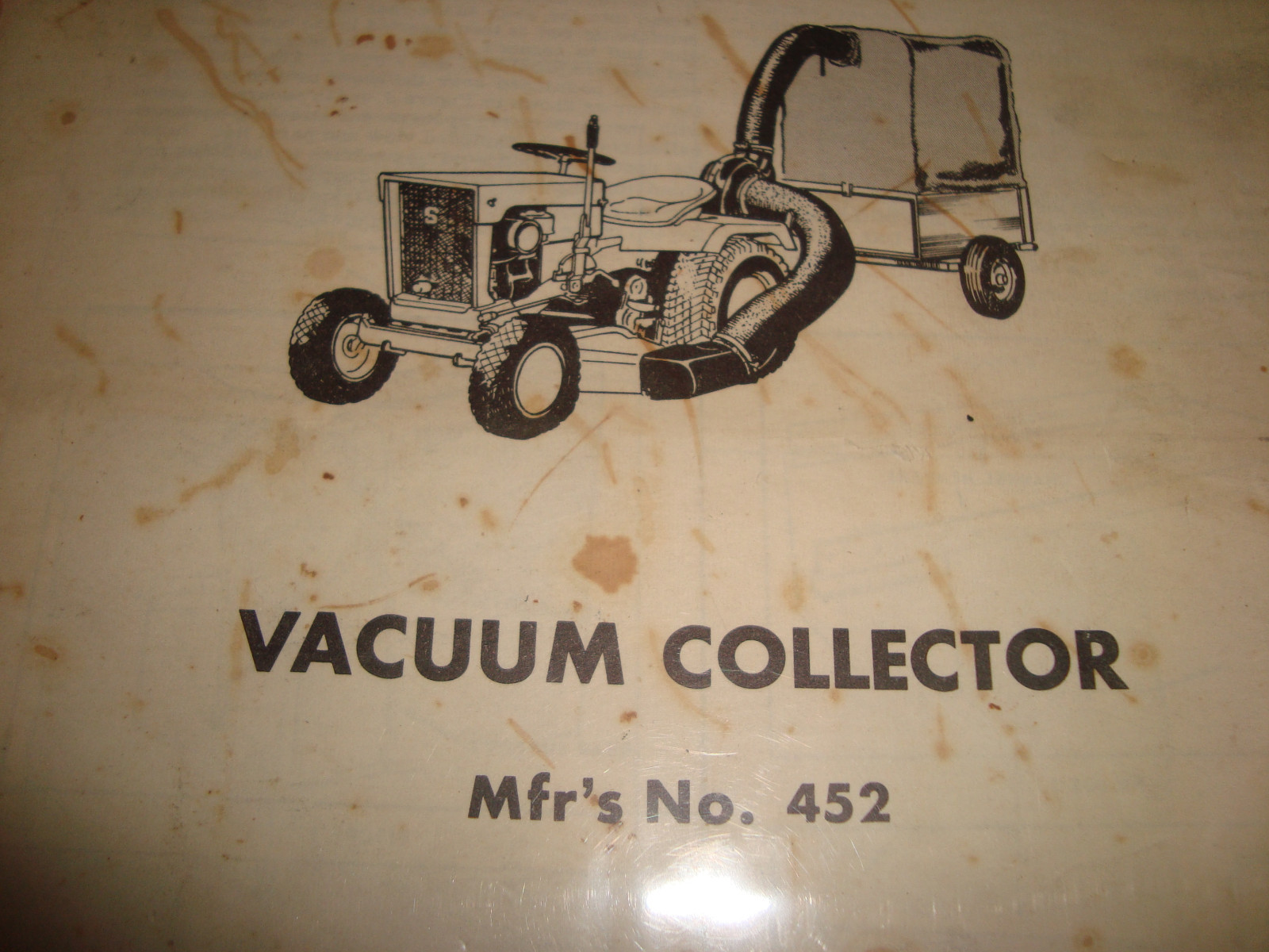 Simplicity Vacuum Collector Mfr's No. 452 Operators Manual Lawn Mower eBay