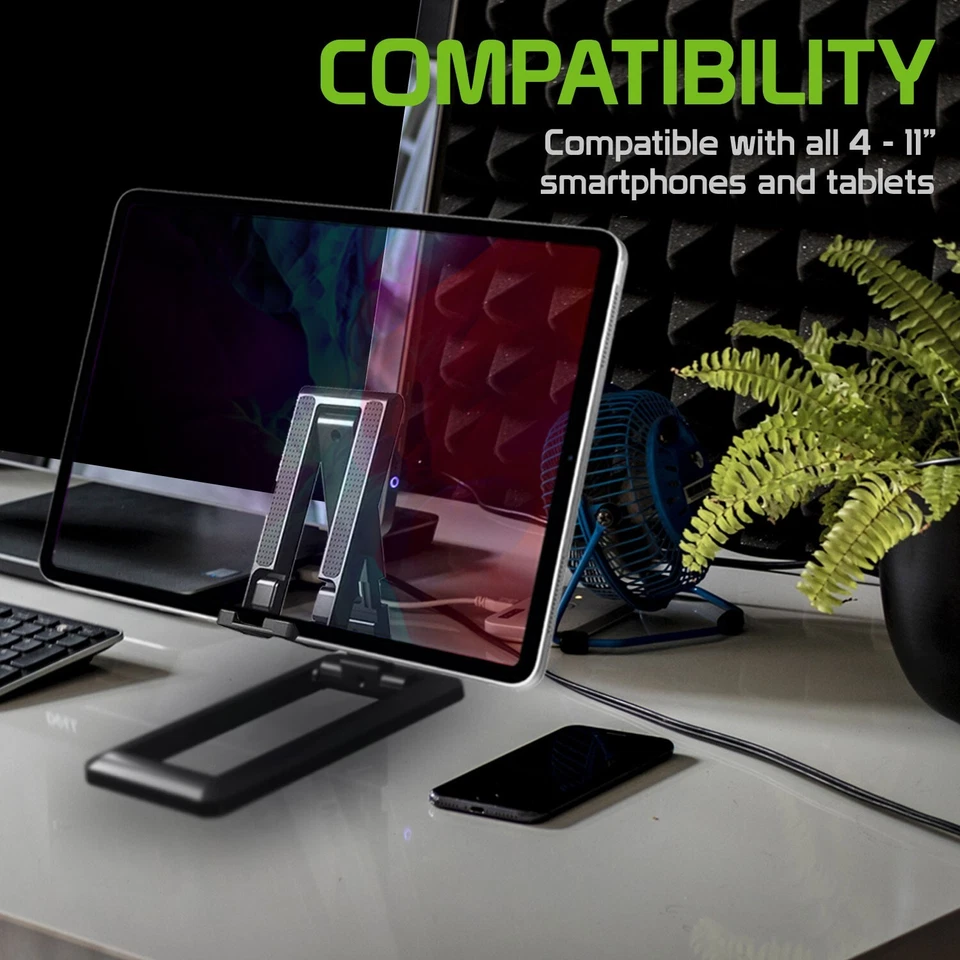Cellet Desktop Adjustable Non-Slip Rubberized Grips Cell Phon or Tablet Stand - Image 3 of 4