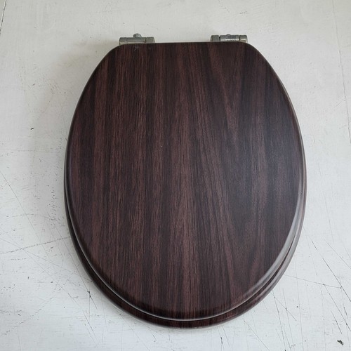 SCHUTTE toilet seat, dark wood