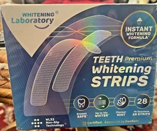 Whitening Laboratory Premium Teeth Whitening Strips -28 NON SLIPS STRIPS. SEALED