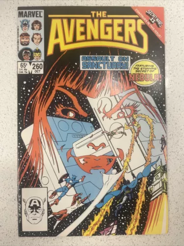 Avengers 260 Marvel Comics High-Grade 1985 1st Nebula Cover Appearance