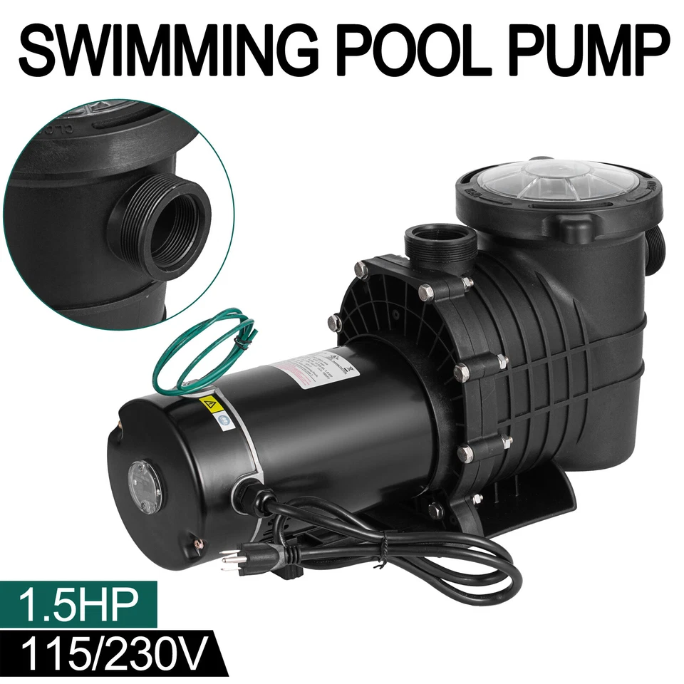 1.5HP for Hayward Swimming Pool Pump Motor In/Above Ground w/ Filter Basket - Image 2 of 4
