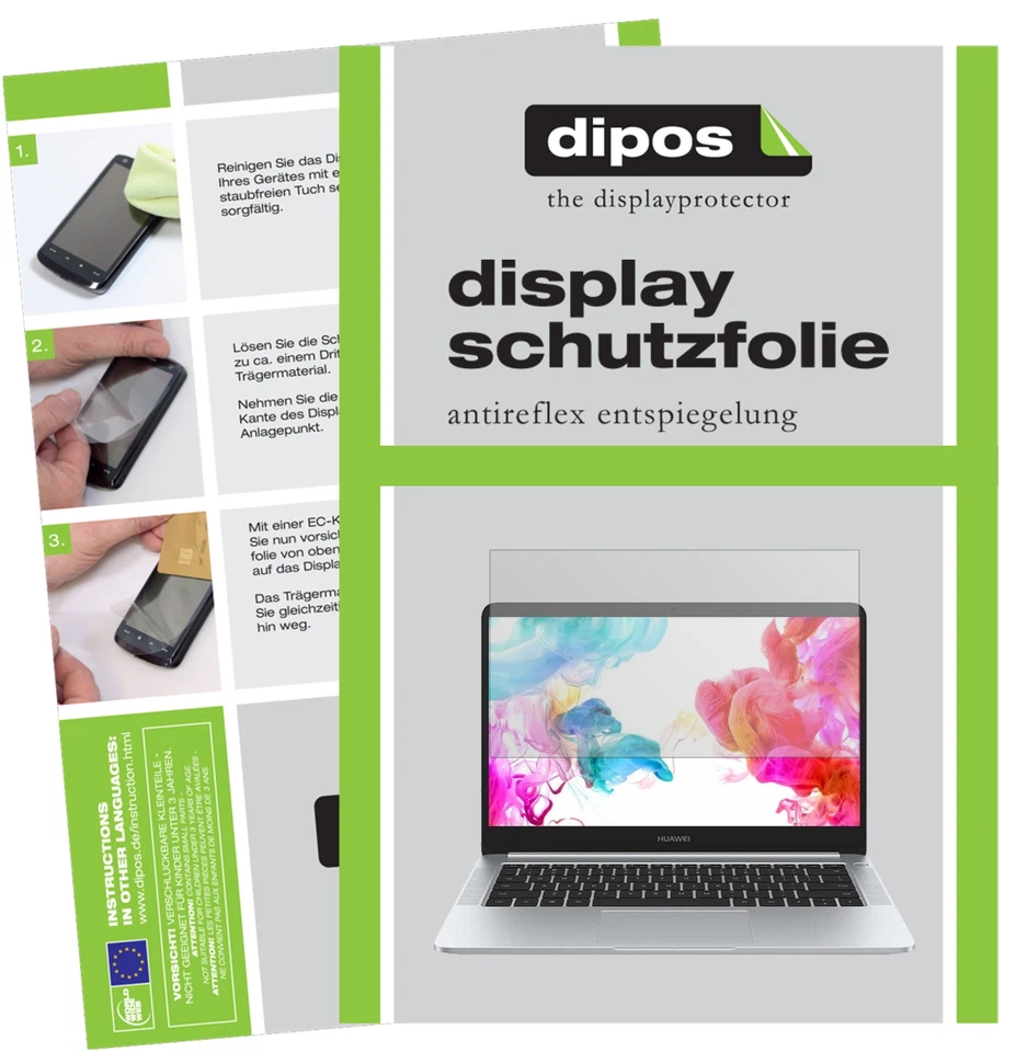 Screen Protector for Huawei MateBook D I Protection Matte Anti Glare dipos - Image 2 of 4