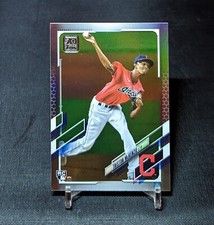 Triston McKenzie Rainbow Foil Rookie Card RC Parallel 2021 Topps Series 2 #319. rookie card picture