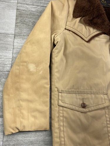 VTG Cal Craft California Fur Lined Western Ranch Winter Jacket Large/XL Farm 70s - Picture 14 of 20