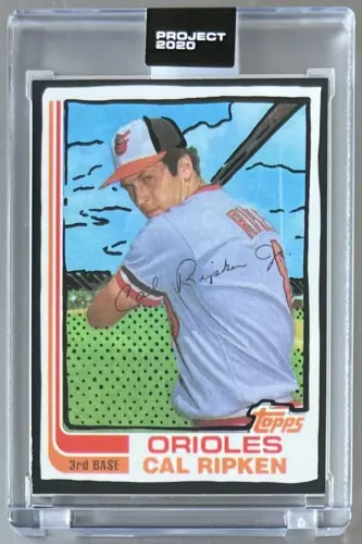 TOPPS PROJECT 2020 #322 CAL RIPKEN, JR by Joshua Vides 1982 ORIOLES * FREE SHIP