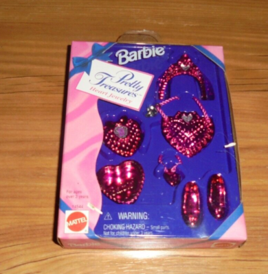 Barbie Pretty Treasures HEART JEWELRY 14544 MATTEL 1996 | eBay