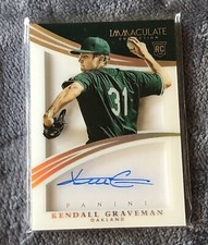 Kendall Graveman 2015 Panini Immaculate Rookie Relic Auto Autograph /25