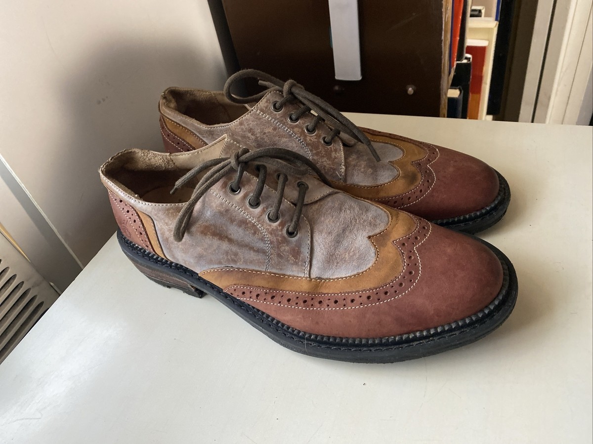 John Fluevog Guardian Angel Nathaniel Double Wingtip Derby 
