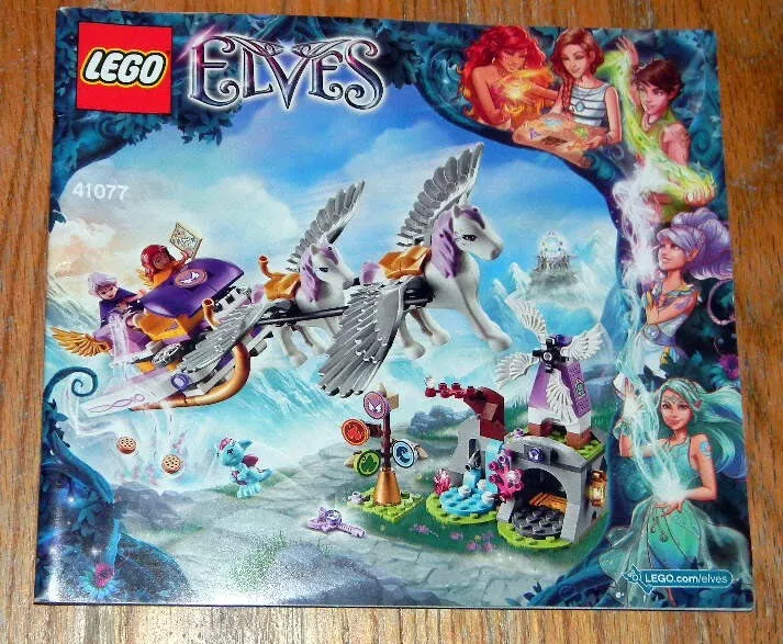 Sudan henvise chef Lego Elves 41077 Instruction Manual Booklet Only Aira&#039;s Pegasus Sleigh  Retired | eBay