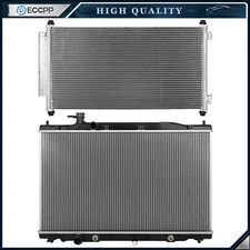 Automotive Aluminum Radiator & AC Condenser Cooling Kit For 2010-2011 Honda CR-V