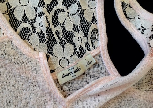 NWT girls abercrombie kids Pink lace flowy sleeveless top summer casual dressy L - Picture 7 of 7