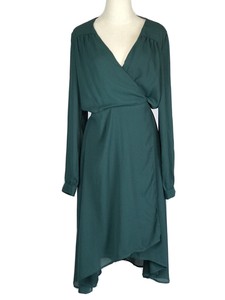 lined wrap dress