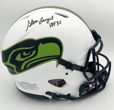 Steve Largent Signed Seahawks Lunar Eclipse Authentic FS Helmet HOF Auto BAS