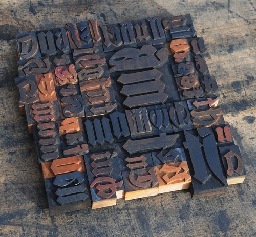 Collage letras de madera imagen de letras letras originales letras de madera arte único VintageShabby~ - Imagen 3 de 5