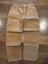 Carhartt Double Knee Mens 38x32 B01 Duck Canvas Work Pants Carpenter Made in USA