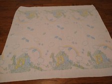 Vtg Noahs Ark Baby Blanket Security Hospital Lovely and Babycare Animal