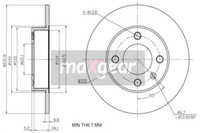 2X Maxgear 19-1185 Bremsscheibe FüR Seat VW