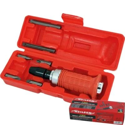 Neilsen 8pc Impact Screwdriver Driver Screw Socket Tool With Bits Set 1/2" Drive
