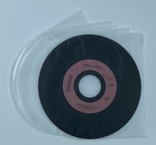 100 POCHETTES INTERIEURES EN PLASTIQUE TYPE NAGAOKA POUR VINYLES 45T 45 TOURS