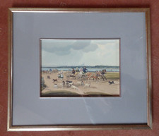 Wilhelm Kobell - 1840 - Kutschfahrt, Lithogr. handcoloriert