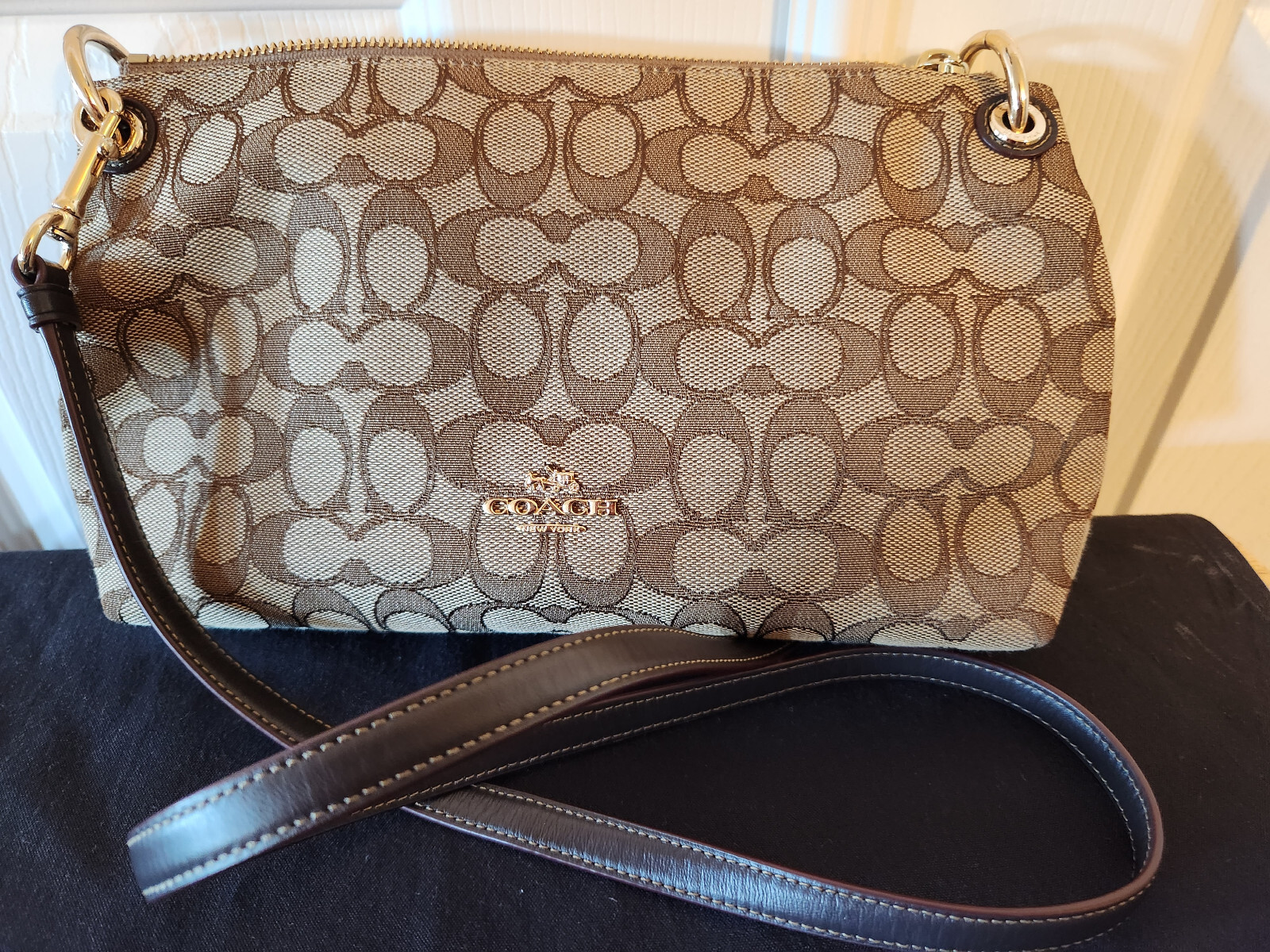 Coach Bag signature logo shoulder bag Gem