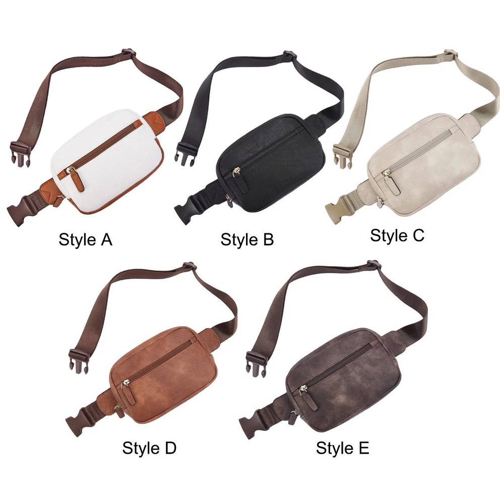 Belt Bag Shoulder Bag Zipper Pockets Crossbody Fanny Pack for Women and Men