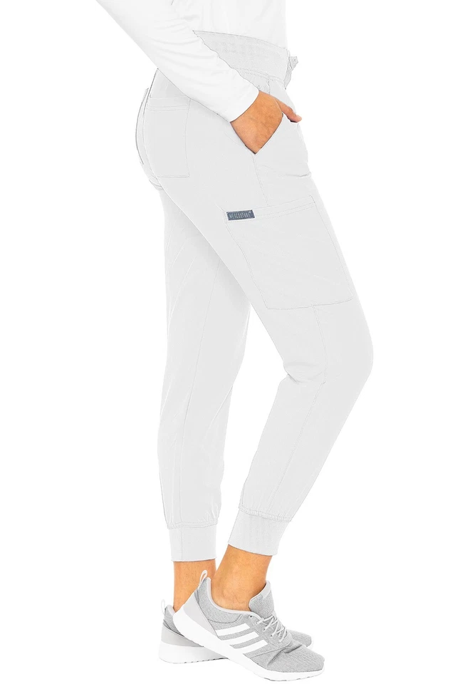 Calça jogger feminina Med Couture Scrubs MC2711W WHT branca frete grátis - Imagem 3 de 3