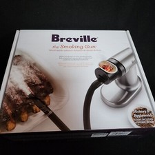 New! Breville The Smoking Gun Wood Smoke Infuser Silver/Black BSM600SIL