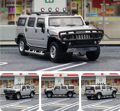 Hummer H2 SUV 1:64 Scale Model Car Metal Diecast Toy Vehicle Gift Collection - Picture 5 of 9