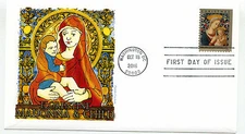 5143 Florentine Madonna Christmas 2016, Panda Cachets, FDC