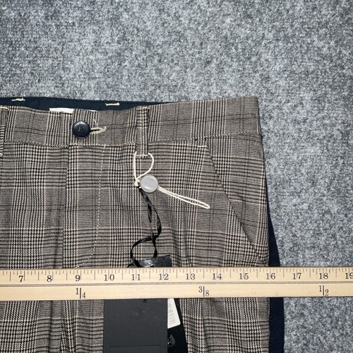 Paoloa Pecora Junior Pants Kids Size 14 yrs Brown Black Check Dress Trousers - Picture 4 of 10