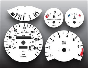 1984-1991-E30-BMW-3-Series-M3-325-325e-325i-Instrument-Cluster-White-Face-Gauges