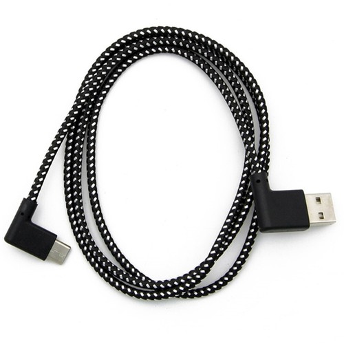 90° Angle USB2.0 Type-A Male to USB3.1 Type-C Male USB Data Sync Charging Cable - 第 1/7 張圖片