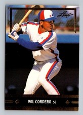 1991 Leaf Gold Rookies #BC3 Wil Cordero Montreal Expos BASEBALL Card