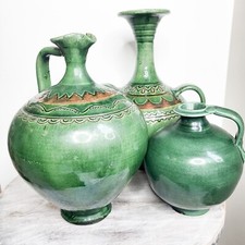 Vaso Spagnolo Vert Smalto Melchor Tito Ubeda Arte Ceramica 12" -Lampada da Tavolo per Pooky