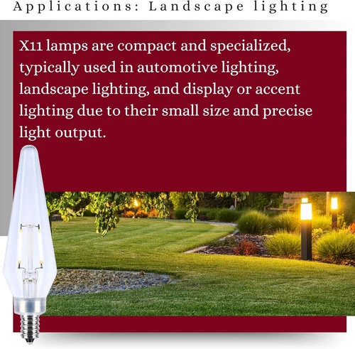 Satco S12140 - 2W Prismatic HX11 LED Light bulbs - Clear  (2, 6 or 12 Pack) - Picture 2 of 13