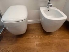 coppia sanitari sospesi Flaminia filo muro  bianchi sedile softclose nuovo