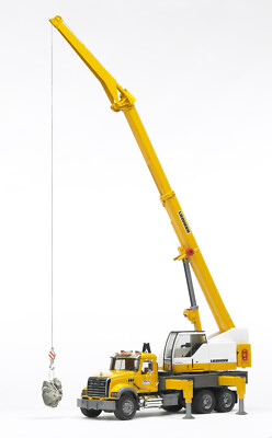 Bruder 02818 Mack Granite Liebherr Kran Teleskopkran Mobilkran Baustelle
