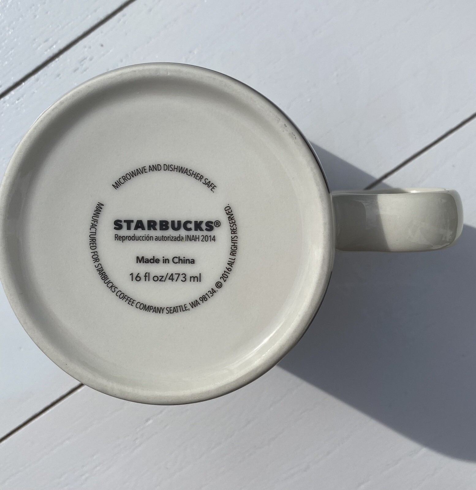 Mug Collector Starbucks England Global Icon - 16 Oz - 2009 V1 Armoiries