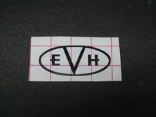 EVH Headstock Logo - Premium Vinyl Guitar Project Replacement Black White