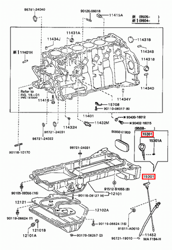 Genuine Cresta JZX93 JZX91 JZX90 1JZ GE 2JZ 1JZ Oil Level Indicator Dip Stick - Picture 15 of 19