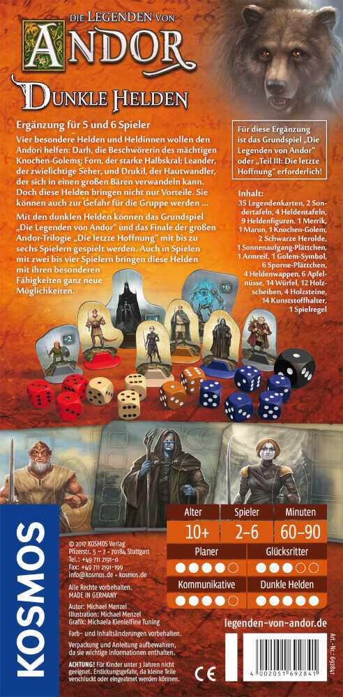Thumbnail - Kosmos Die Legenden Von Andor - Dunkle Helden