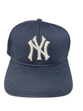 New York Yankees Dark Blue Ball Cap Adjustable Strap Back Youth Sz Team MLB