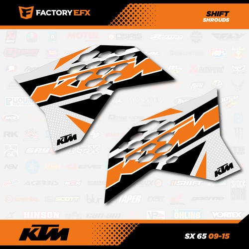 Orange Shift Racing Graphics Kit fits 09-15 KTM 65sx 65 sx Decal Sticker Kit - Foto 3 di 4