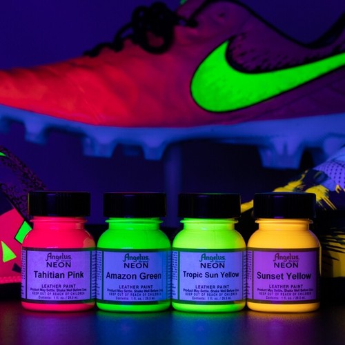 neon leather paint