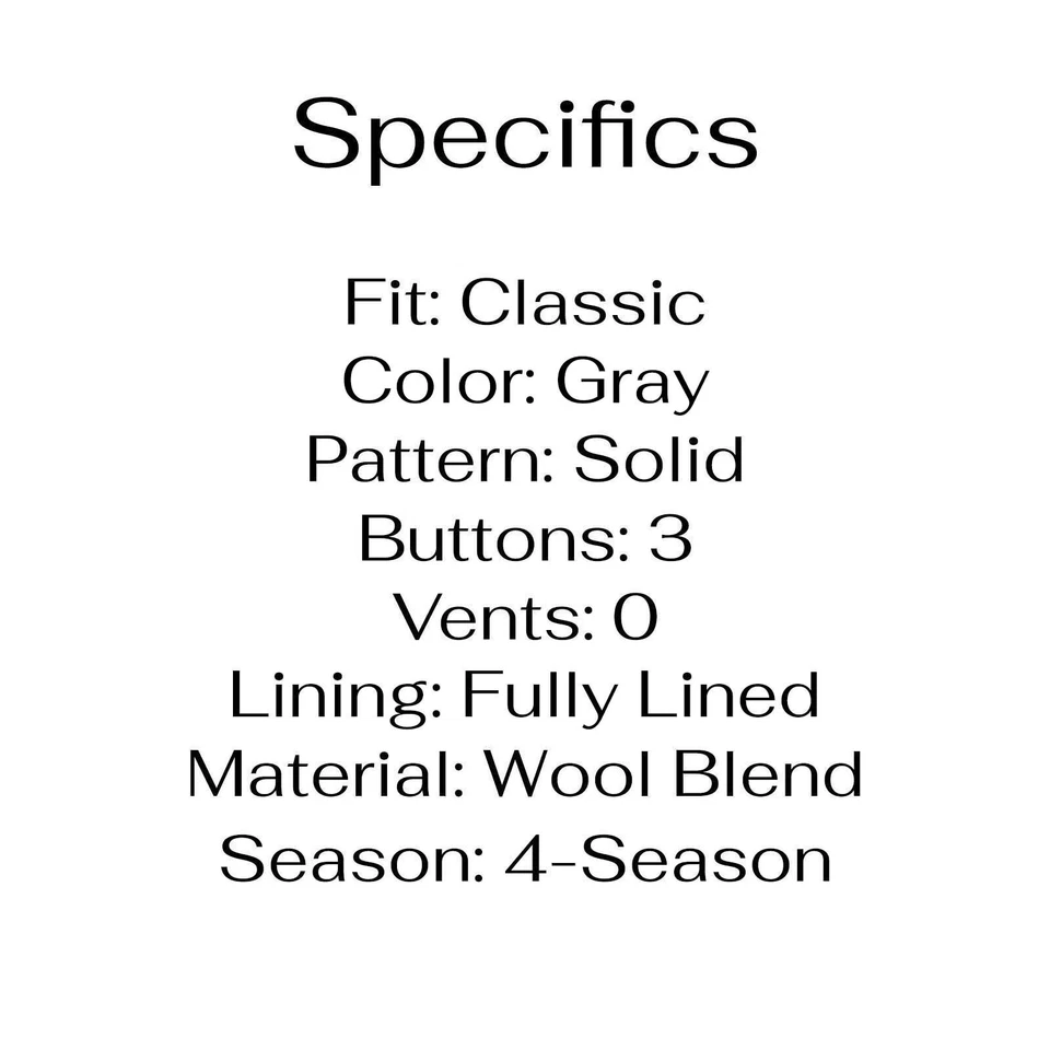 Jil Sander 44L серый Sport пальто Blazer куртка твердого 3B шерсти - Изображение 4 из 4